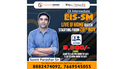 CA Inter EIS SM LIVE at Home Classes by Sumit Parashar Sir For May 23 & Onwards | Complete EIS SM Course | Full HD Video + HQ Sound
